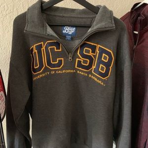 UCSB Half Zip Hoodie Sweatshirt